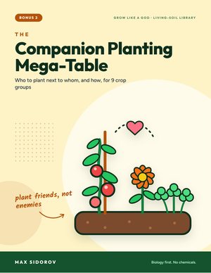 Companion Planting Mega-Table cover